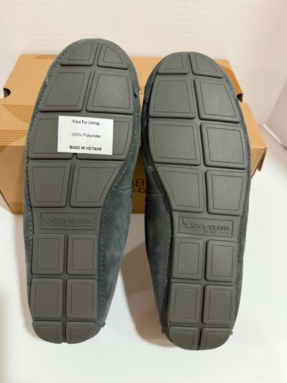 Koolaburra by UGG Tipton Stone Gray Slippers Men's Size 9 1105893 BNIB